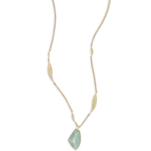 Aventurine Long Pendant Necklace NEW - Picture 8 of 8